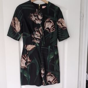 Yes Baker Floral Black Dress